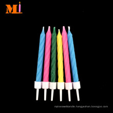 High End 100% Fully Refined Paraffin Wax Colourful Twist Taper Candle Company
